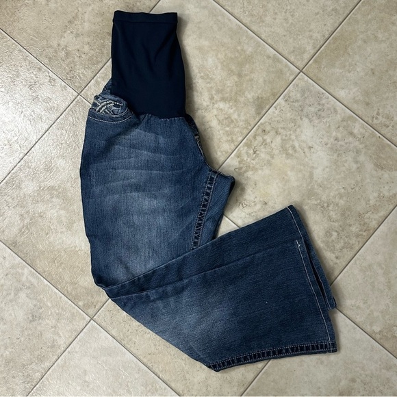 Wallflower Maternity Jeans‎ XL Bootcut Over Belly Secret Fit Y2K Stretch - Picture 1 of 9